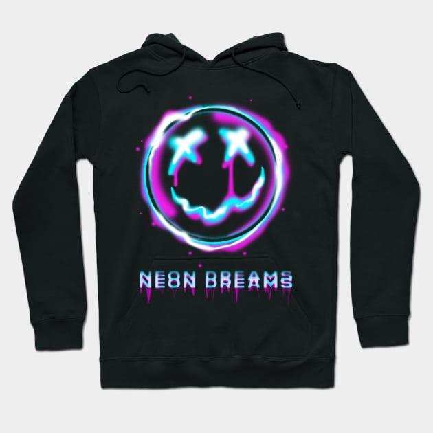 Neon Dreams Hoodie by CHAKRart